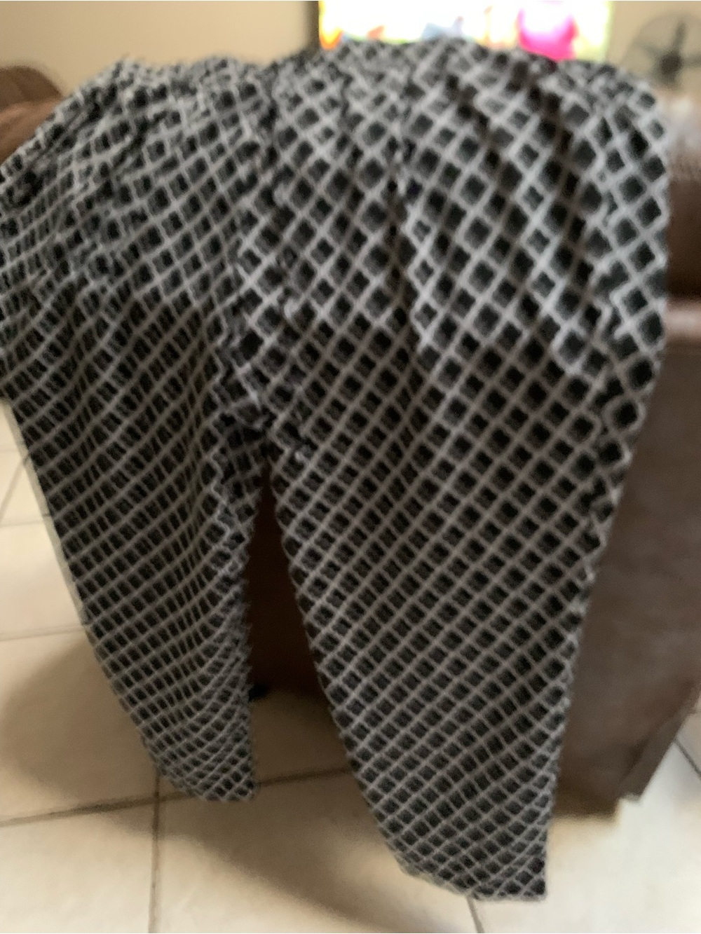 Zac & Rachel Black and White Interlocking Geometric Pants
